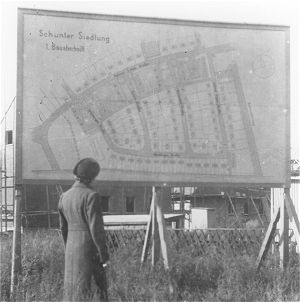 Bauschild erster Bauabschnitt