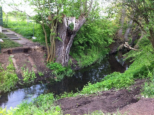 Wabebrücke nach dem Abriss